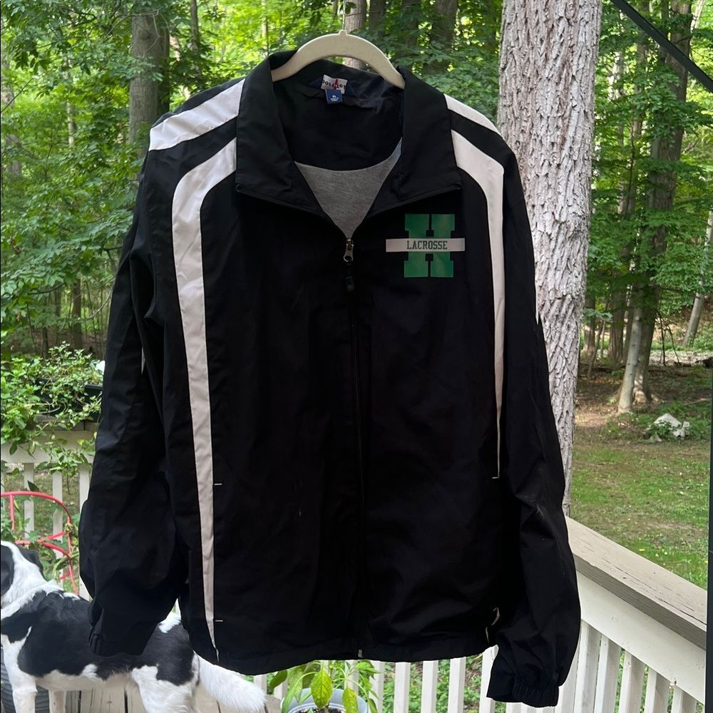 Sport-Tek Black and White Men's Windbreaker